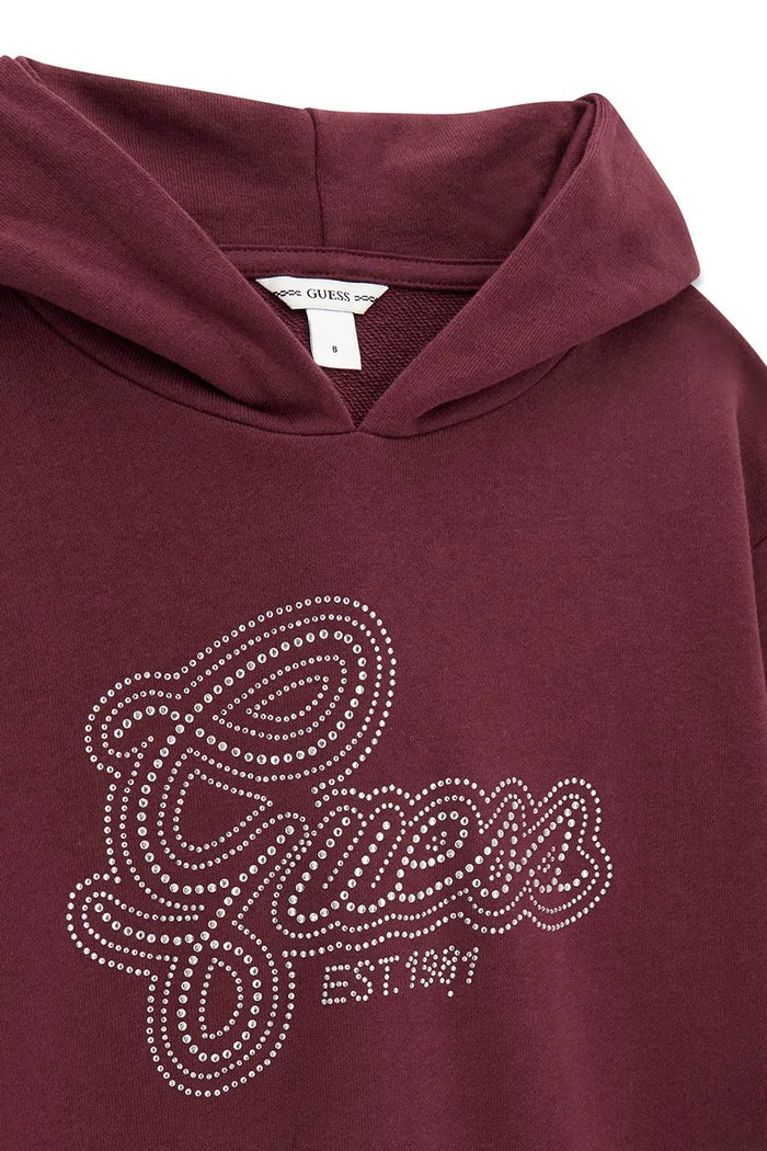 GUESS KIDS RHINESTONES HOODED DRESS