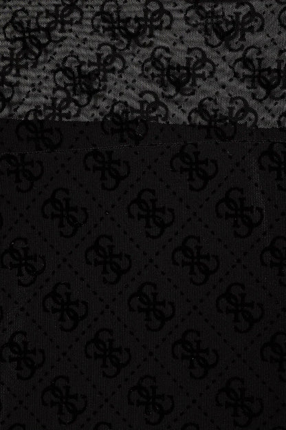 GUESS KIDS MESH LS MONOGRAM DRESS