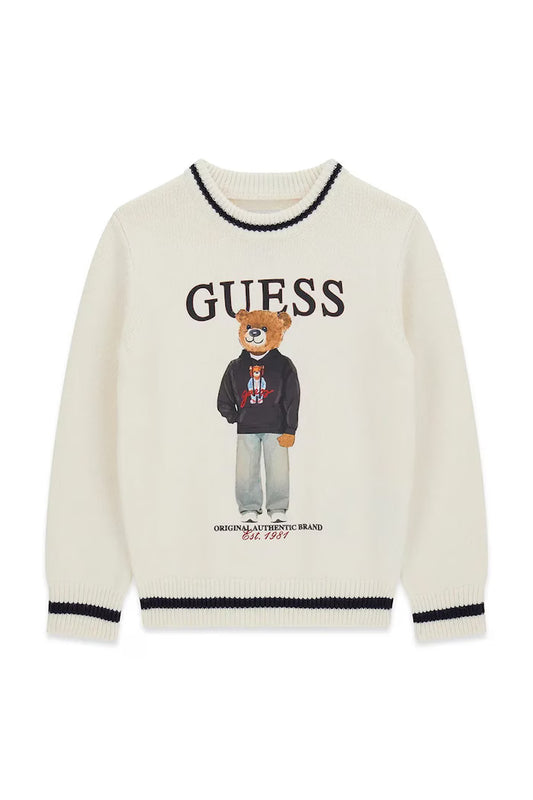 GUESS KIDS BEAR KNITTED SWEATSHIRT