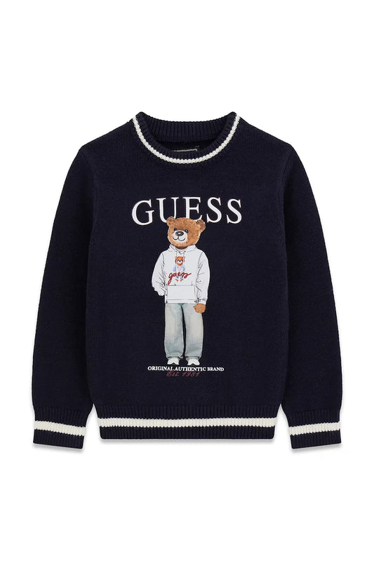 GUESS KIDS BEAR KNITTED SWEATSHIRT