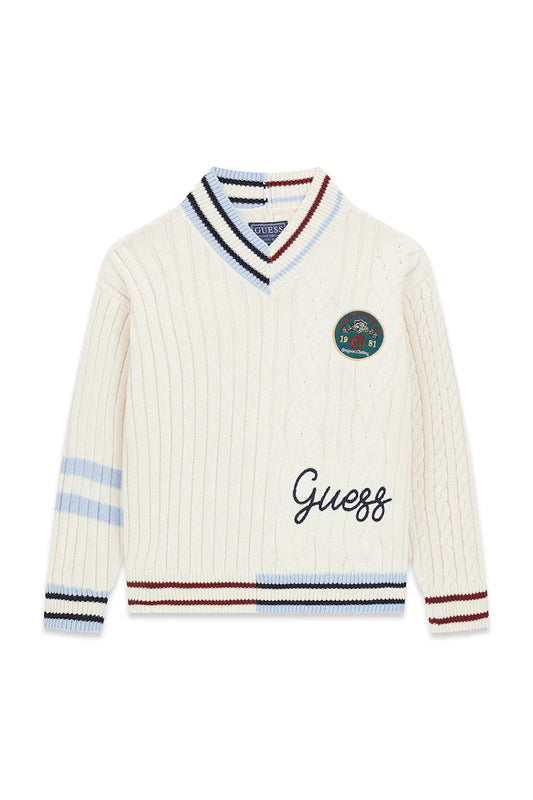 GUESS KIDS KNITTED OVERSIZED SWEATER