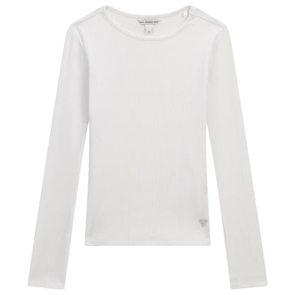 GUESS KIDS GIRLS RIB LS T SHIRT