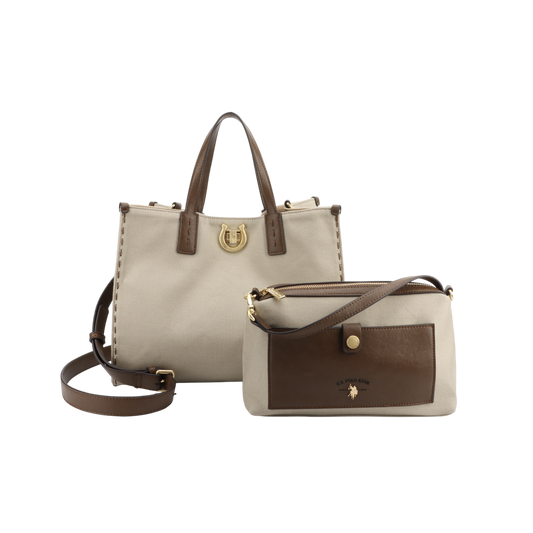 U.S POLO ASSN WOMAN MIDDLETON SET 2 BAGS