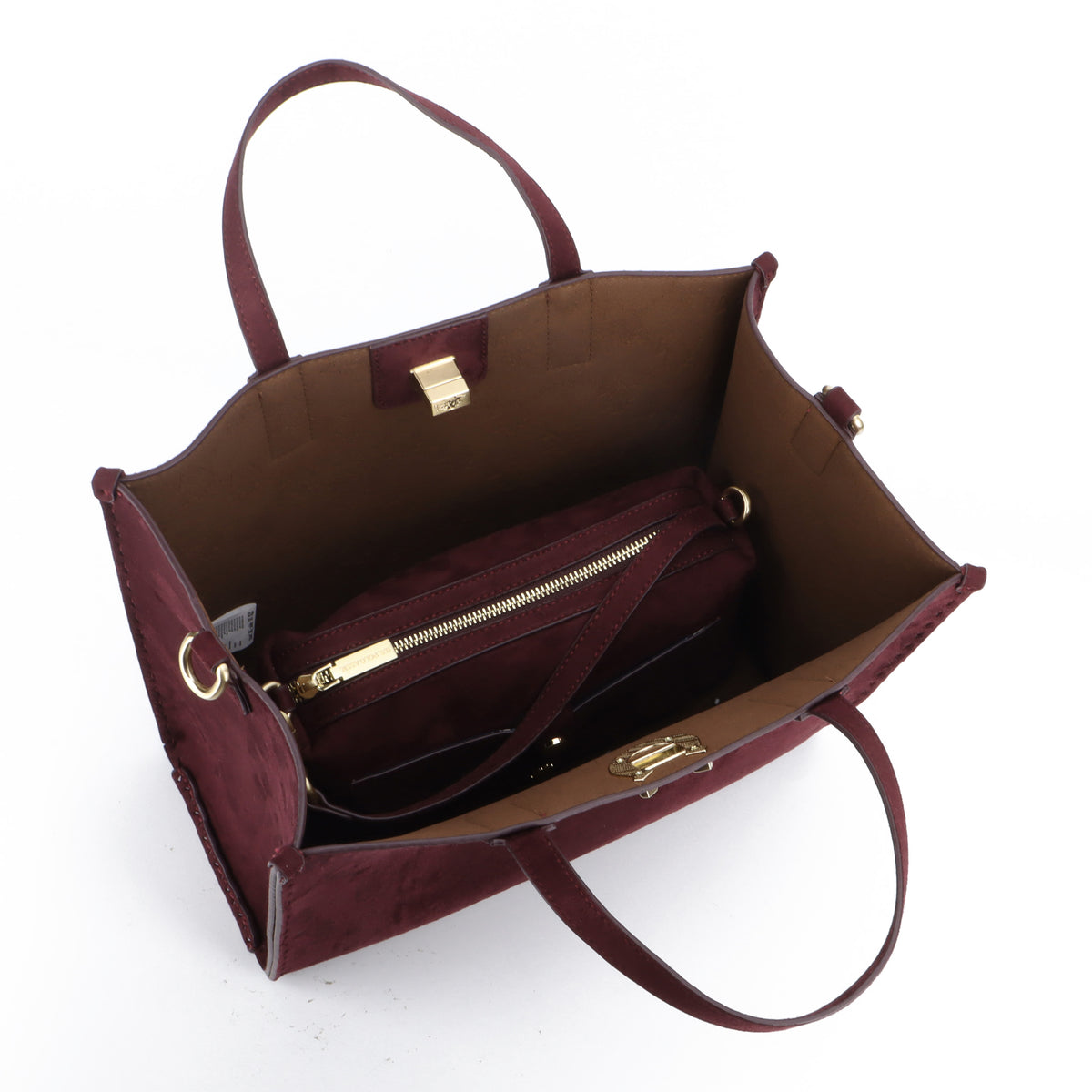 U.S POLO ASSN WOMAN MIDDLETTON SUEDE SHOPPER BAG