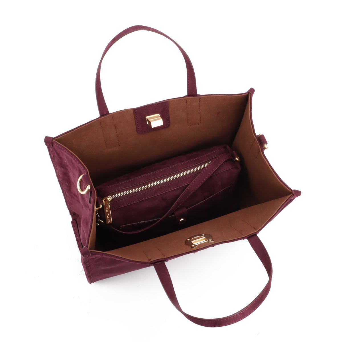 U.S POLO ASSN WOMAN MIDDLETTON SUEDE SHOPPER BAG