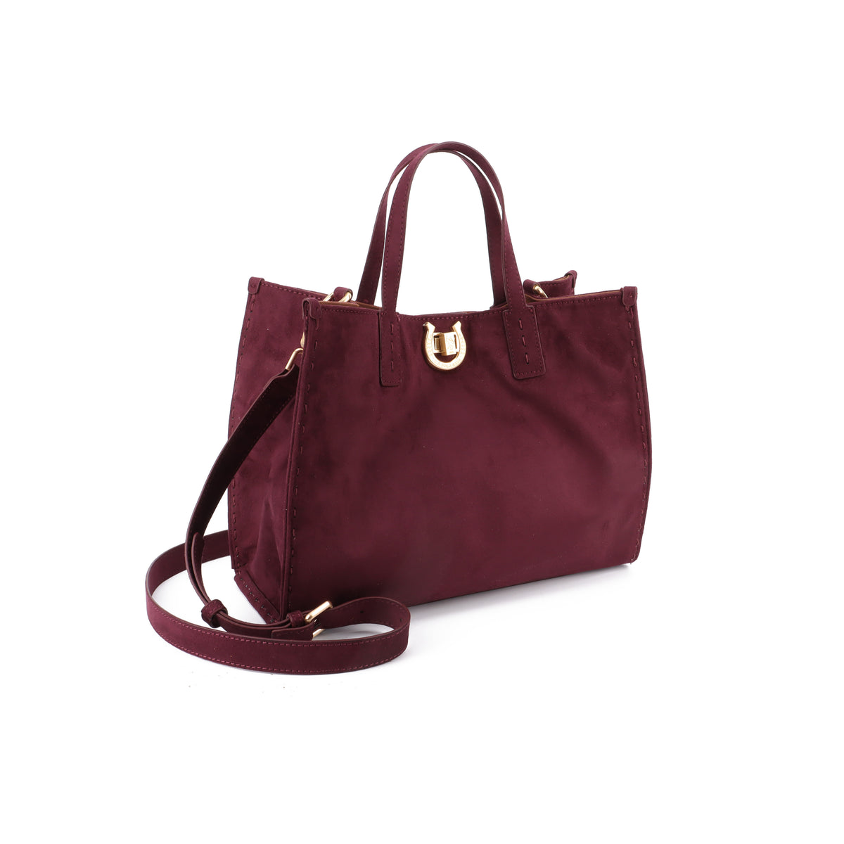 U.S POLO ASSN WOMAN MIDDLETTON SUEDE SHOPPER BAG