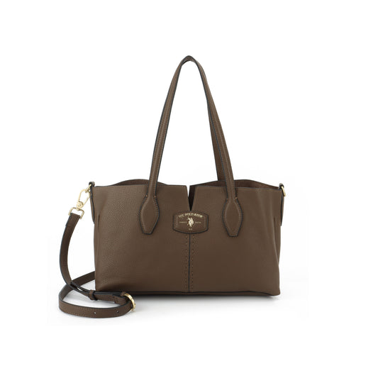 U.S POLO ASSN WOMAN CHESTNUT SHOULDER BAG