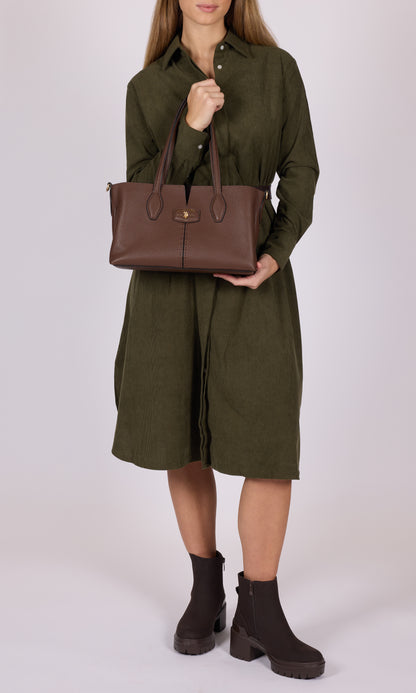 U.S POLO ASSN WOMAN CHESTNUT SHOULDER BAG
