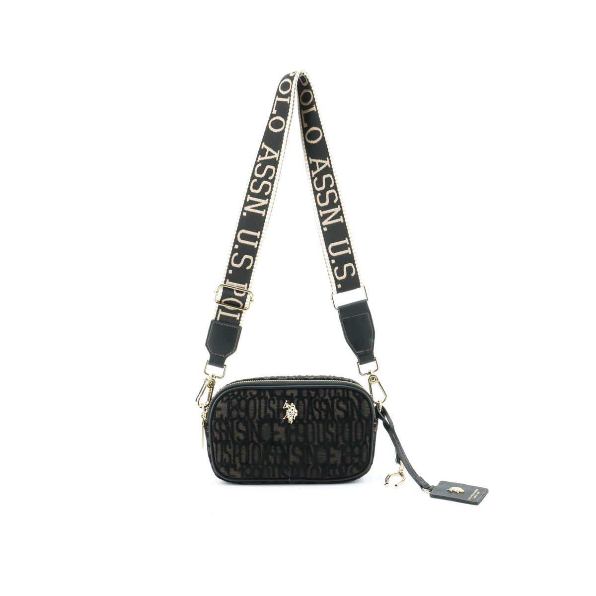 U.S POLO ASSN WOMAN JACQUARD CROSSBODY BAG