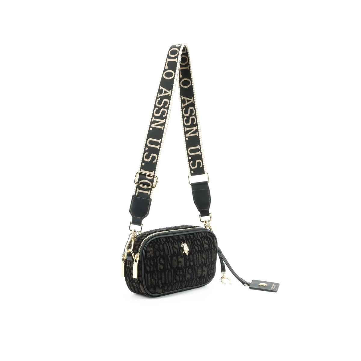 U.S POLO ASSN WOMAN JACQUARD CROSSBODY BAG