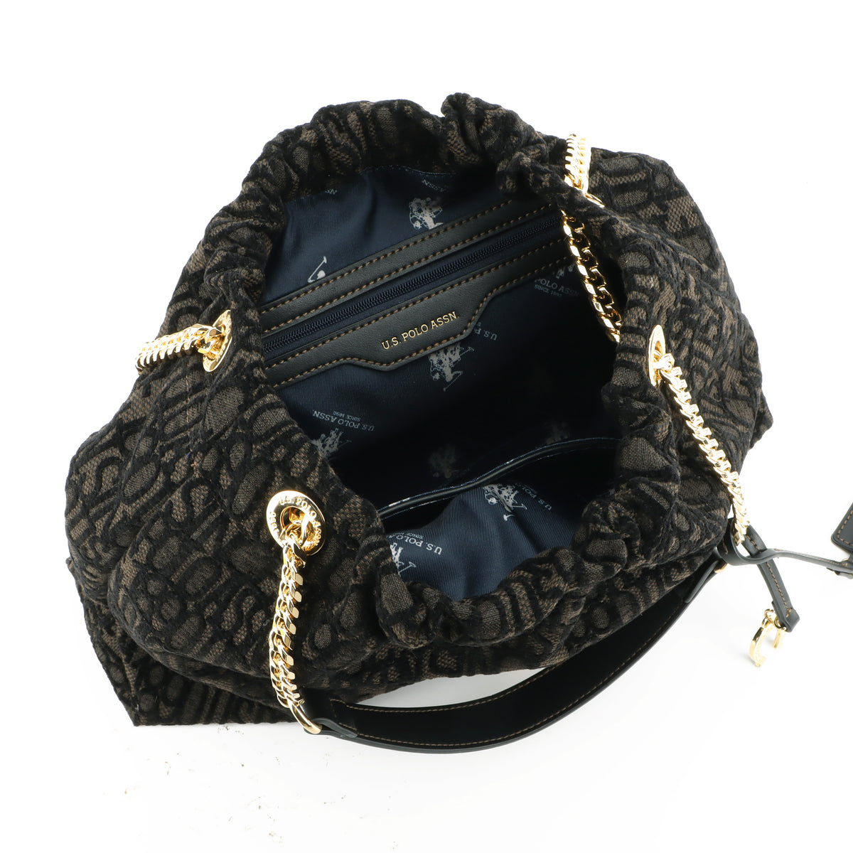 U.S POLO ASSN WOMAN JACQUARD HOBO BAG