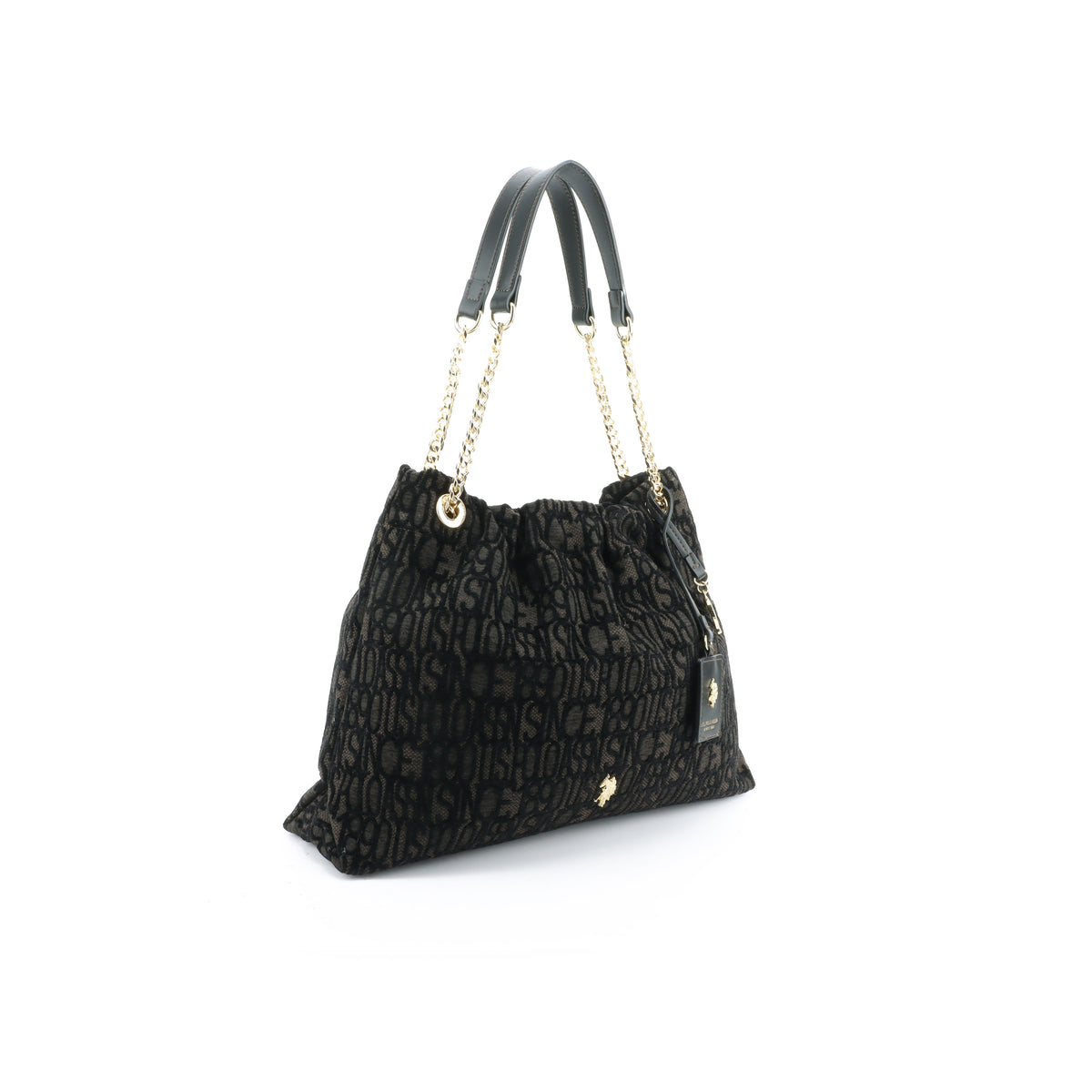 U.S POLO ASSN WOMAN JACQUARD HOBO BAG