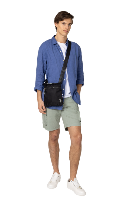 U.S POLO ASSN BIGFORK FLAT CROSSBODY BAG