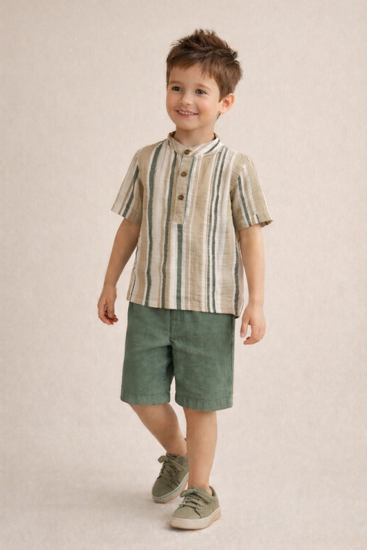 SWEET BABY MAO SHIRT SET