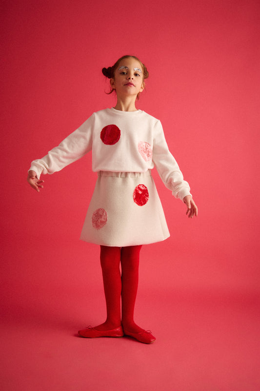 TWO IN A CASTLE CANDY SHOP POLKA DOTS SKIRT