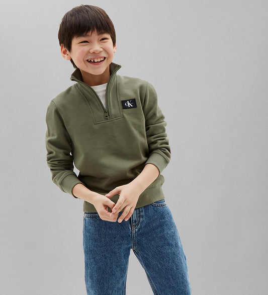 CALVIN KLEIN KIDS QUARTER ZIP SWEATSHIRT