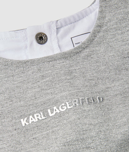 KARL LAGERFELD KIDS JUMPER AND SKIRT SET