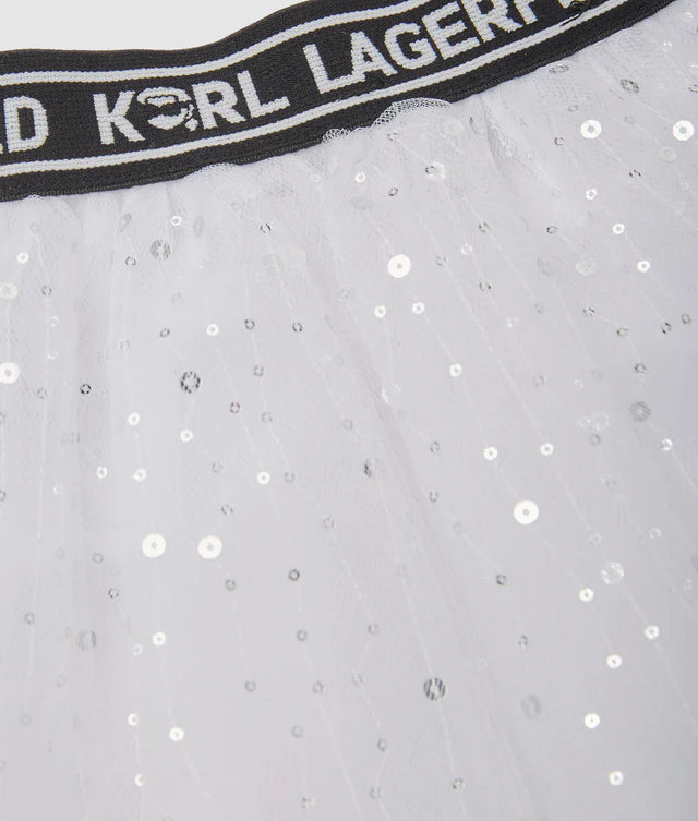 KARL LAGERFELD KIDS JUMPER AND SKIRT SET