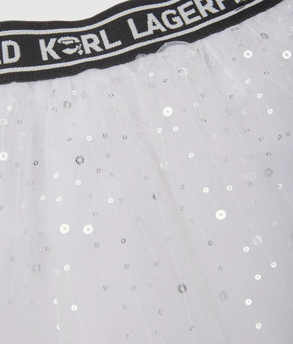 KARL LAGERFELD KIDS JUMPER AND SKIRT SET