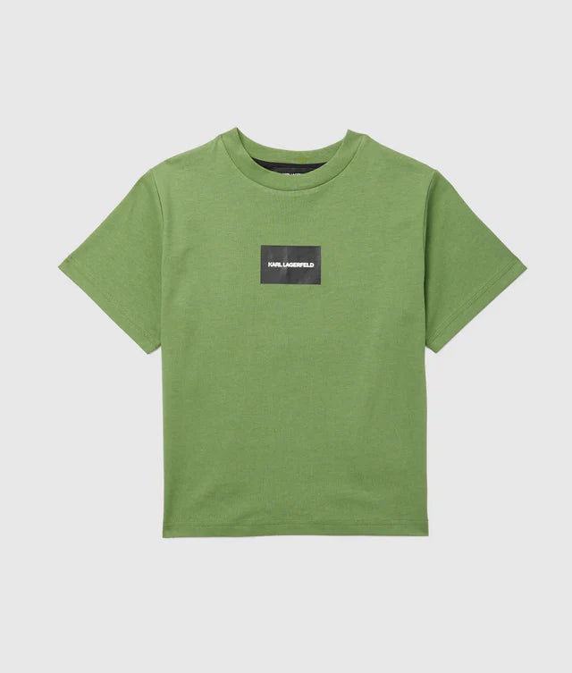 KARL LAGERFELD KIDS LETTERS OVERSIZED T SHIRT