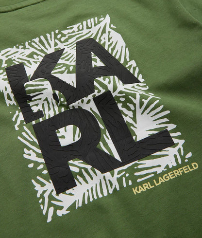 KARL LAGERFELD KIDS LETTERS OVERSIZED T SHIRT