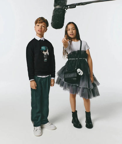 KARL LAGERFELD KIDS  IKON CHOUPETTE CROSSBODY BAG