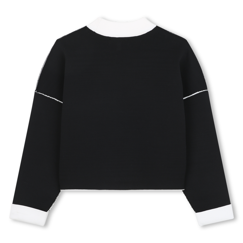 DKNY GIRL REVERSIBLE KNIT SWEATER