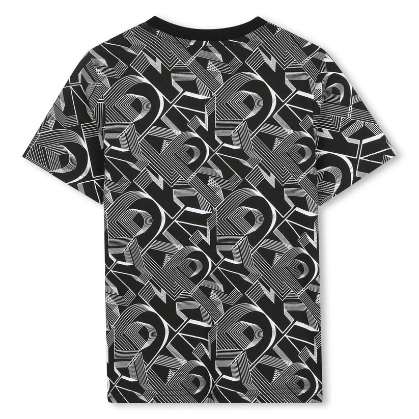 DKNY KIDS ALLOVER LOGO T SHIRT