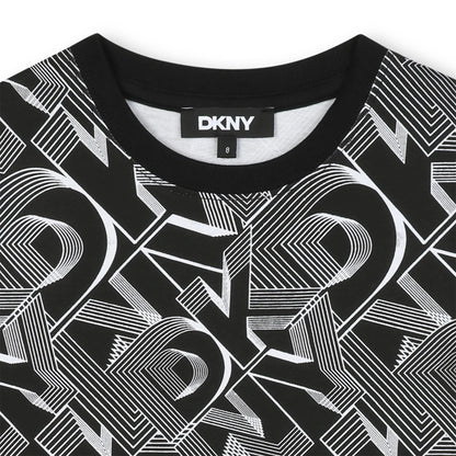DKNY KIDS ALLOVER LOGO T SHIRT