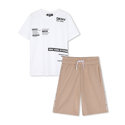 DKNY KIDS T SHIRT & SHORT SET