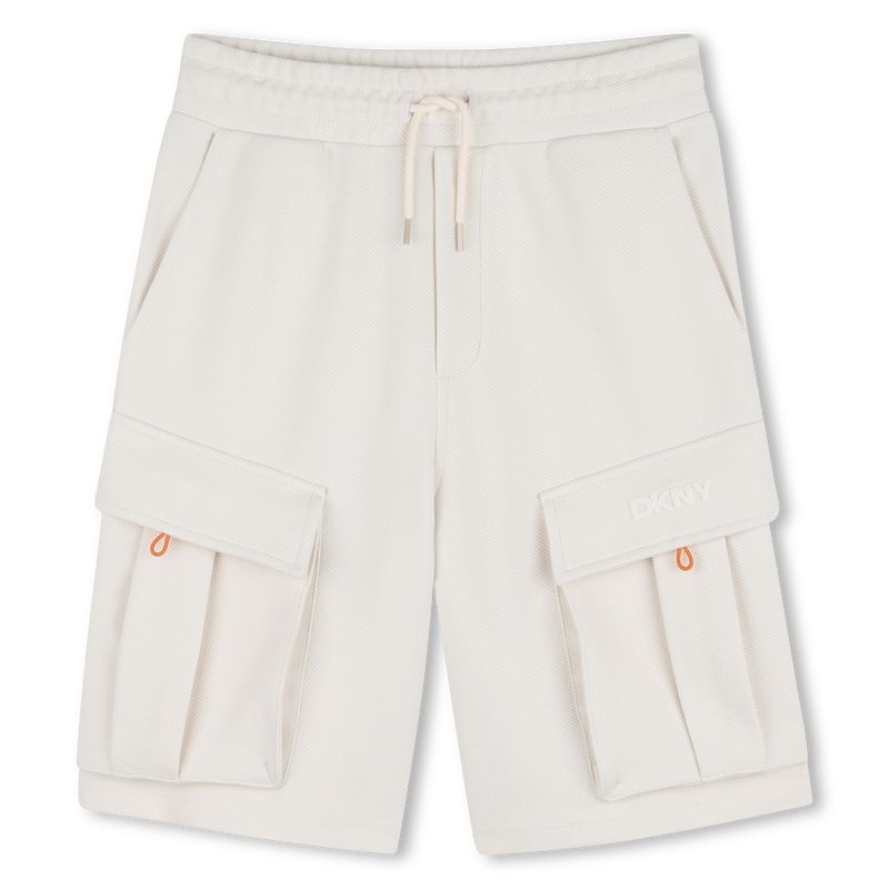 DKNY KIDS FLEECE BERMUDA CARGO SHORTS