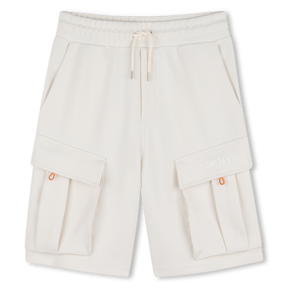 DKNY KIDS FLEECE BERMUDA CARGO SHORTS