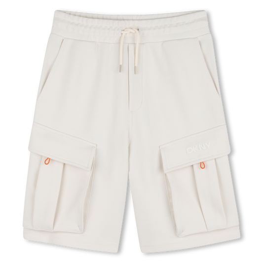 DKNY KIDS FLEECE BERMUDA CARGO SHORTS