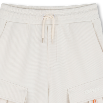DKNY KIDS FLEECE BERMUDA CARGO SHORTS