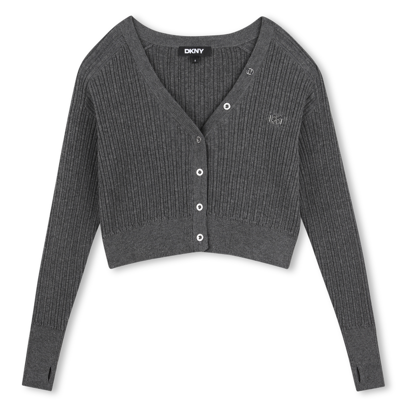 DKNY GIRLS KNITTED CARDIGAN