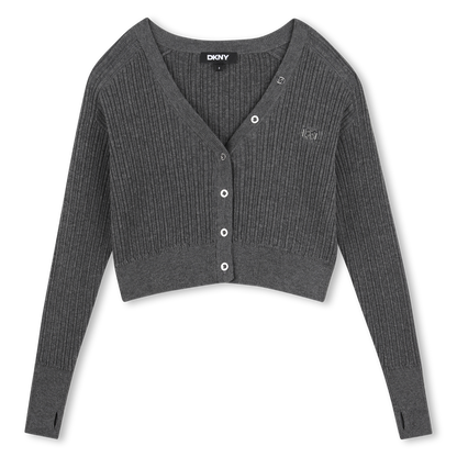 DKNY GIRLS KNITTED CARDIGAN