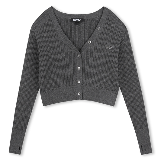 DKNY GIRLS KNITTED CARDIGAN