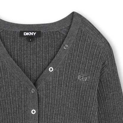 DKNY GIRLS KNITTED CARDIGAN