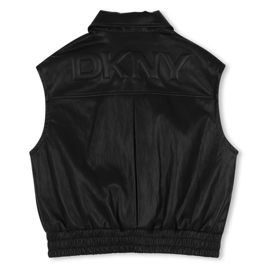 DKNY GIRLS SLEEVELESS JACKET