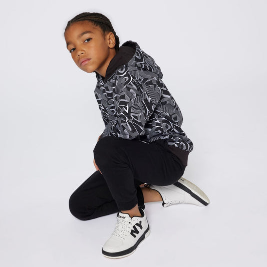 DKNY KIDS ALLOVER LOGO HOODY