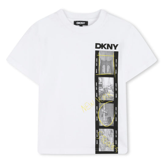 DKNY KIDS GRAPHIC LOGO T SHIRT