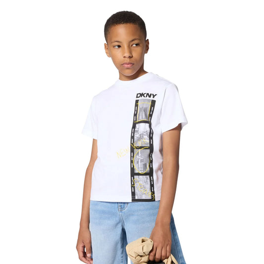 DKNY KIDS GRAPHIC LOGO T SHIRT