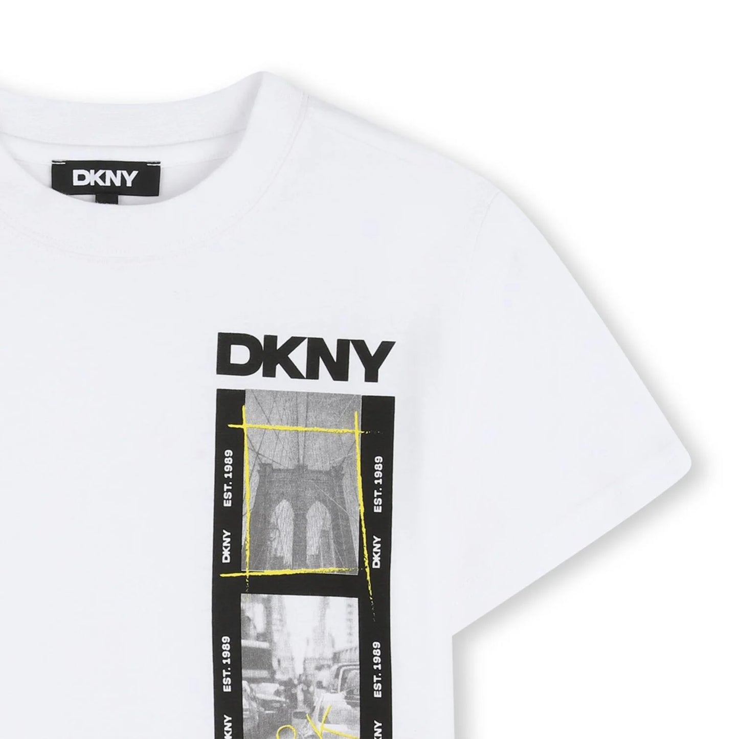 DKNY KIDS GRAPHIC LOGO T SHIRT