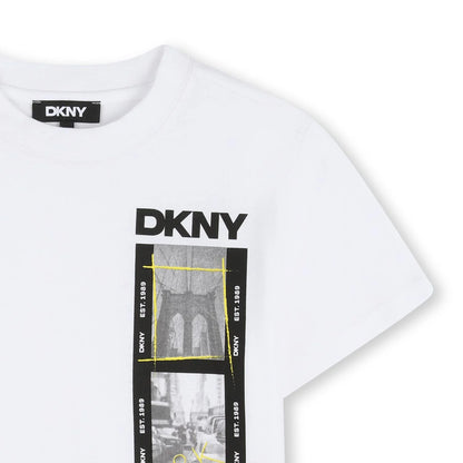 DKNY KIDS GRAPHIC LOGO T SHIRT