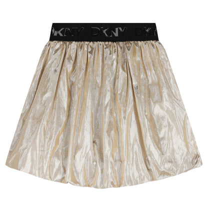 DKNY GIRLS GOLD BUBBLE SKIRT