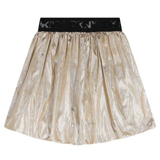 DKNY GIRLS GOLD BUBBLE SKIRT