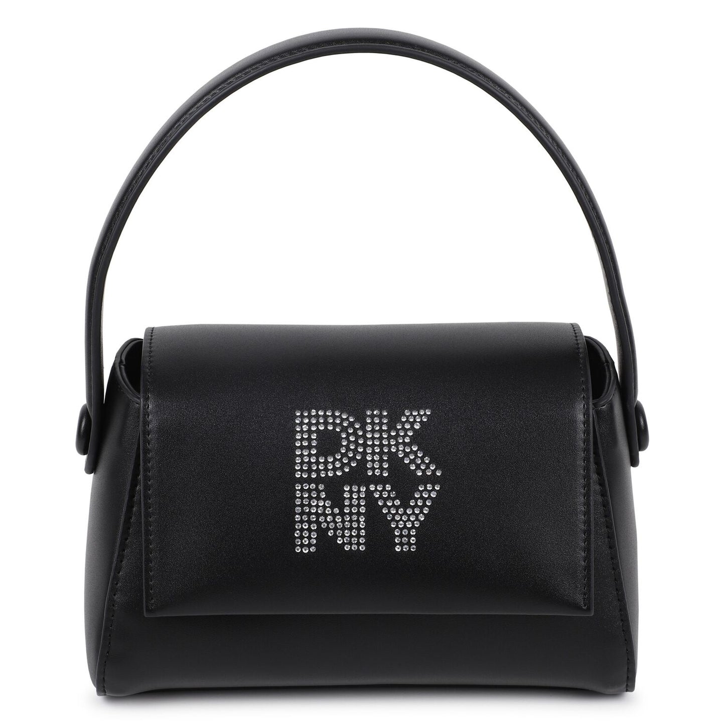 DKNY KIDS GIRLS BLACK FAUX LEATHER HANDBAG