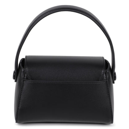 DKNY KIDS GIRLS BLACK FAUX LEATHER HANDBAG