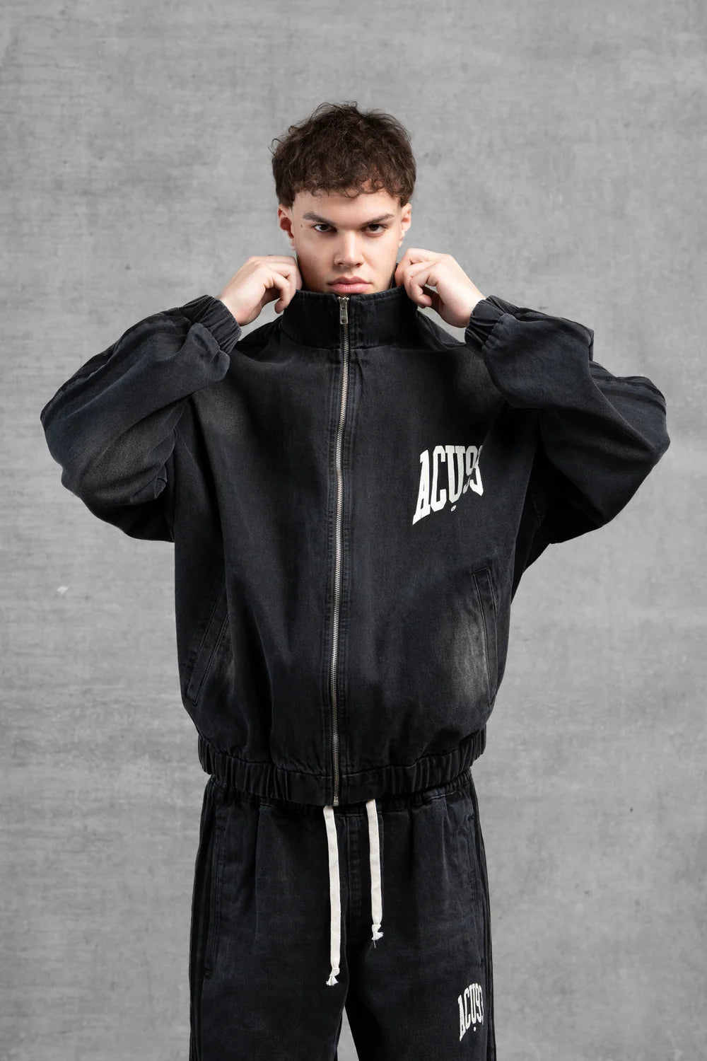 ACUPUNCTURE FASHION SPORTY DENIM JACKET