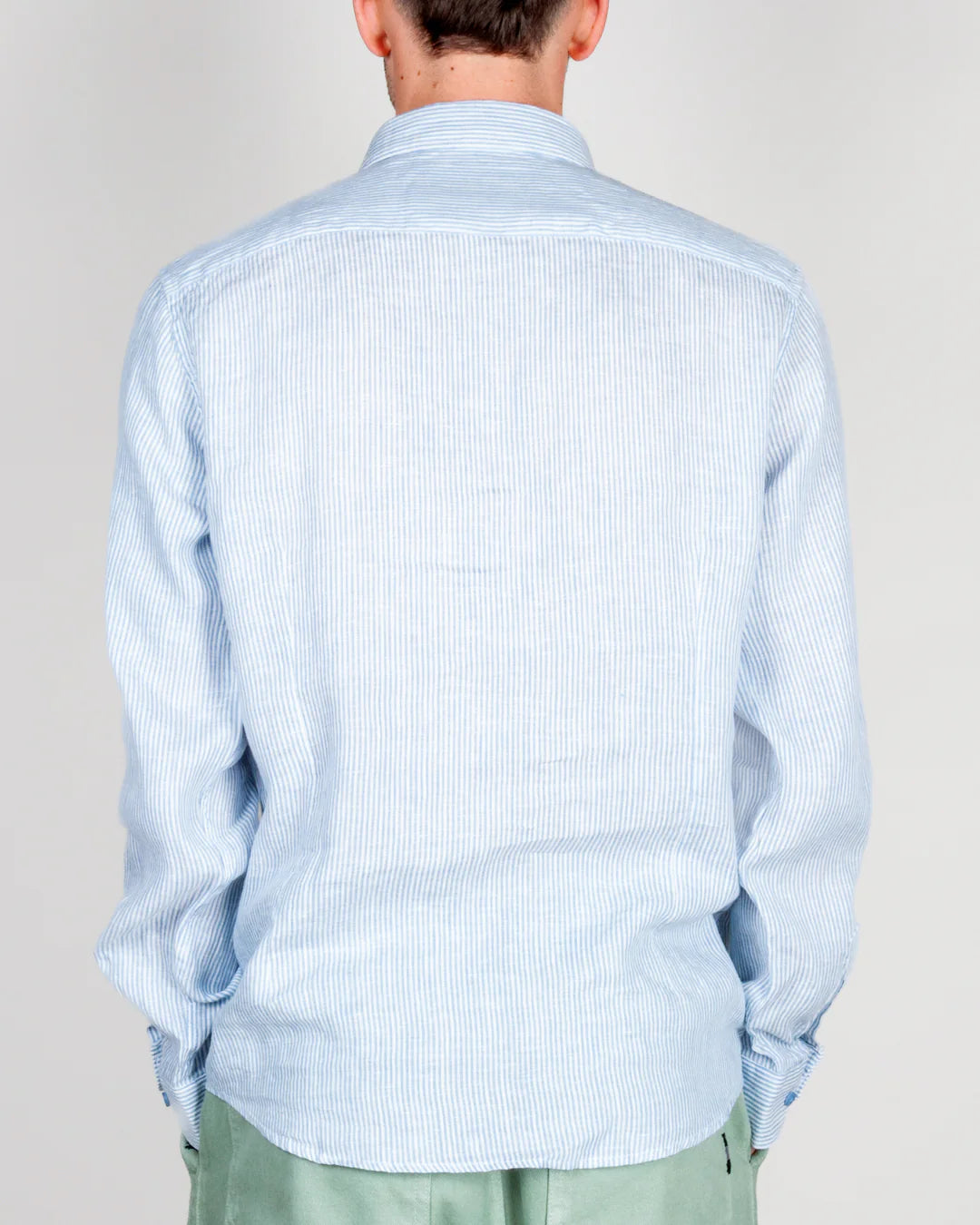 GIANNI LUPO STRIPRD LINEN SHIRT